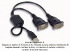 Cable USB a doble serial DB9
